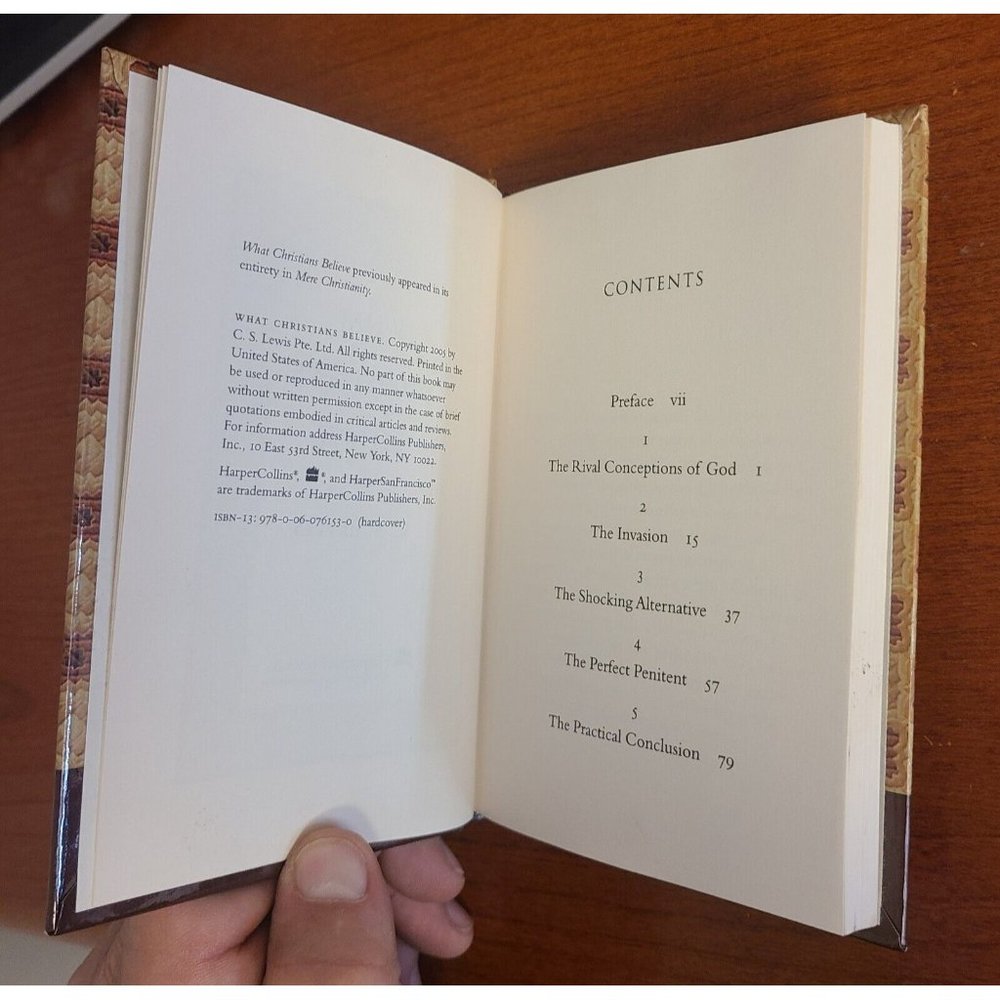 What Christians Believe - Hardcover By Lewis, C. S. - GOOD - Picture 5 of 6